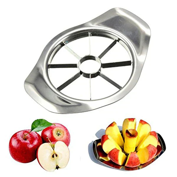Cutter and Slicer Stainless Steel with 8 Blades Fruit Slicer Kitchen Accessories Ultra-Sharp,Fruit Cutter (Pack of 1) (Multicolor)
