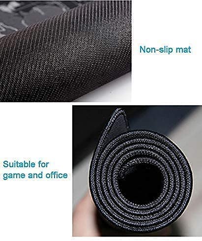 Anti-Slip Keyboard & Mouse Pad with Office Excel Software Shortcuts Key Patterns, Large Rubber Base Mice Smooth Cloth Desk Mat, Large Gaming Mouse Pad (80 x 30cm)