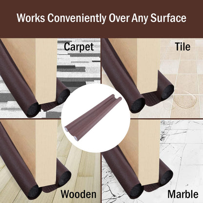 Door Bottom Sealing Strip Guard for Home (Size- 39 inches) (Brown)