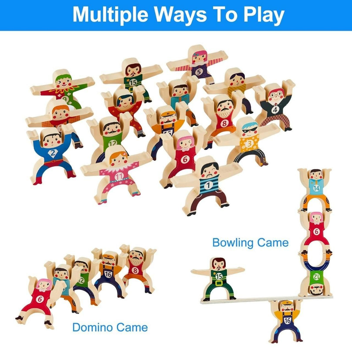 Hercules Wooden Jenga  Balancing Toy