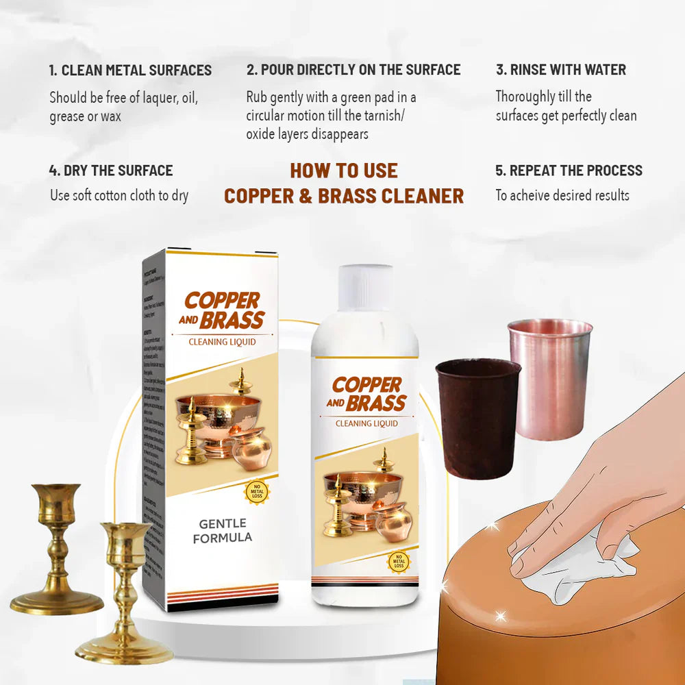 Super Marts ™ - Instant Copper & Brass Cleaning Liquid ✨🥇 (Buy 1 Get 1 Free🔥🔥) Limited Period Offer