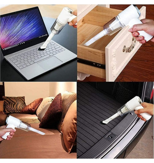 2 in 1 Vacuum Cleaner-Handheld Vacuum Car Cleaner Air Duster Wireless Rechargeable Home