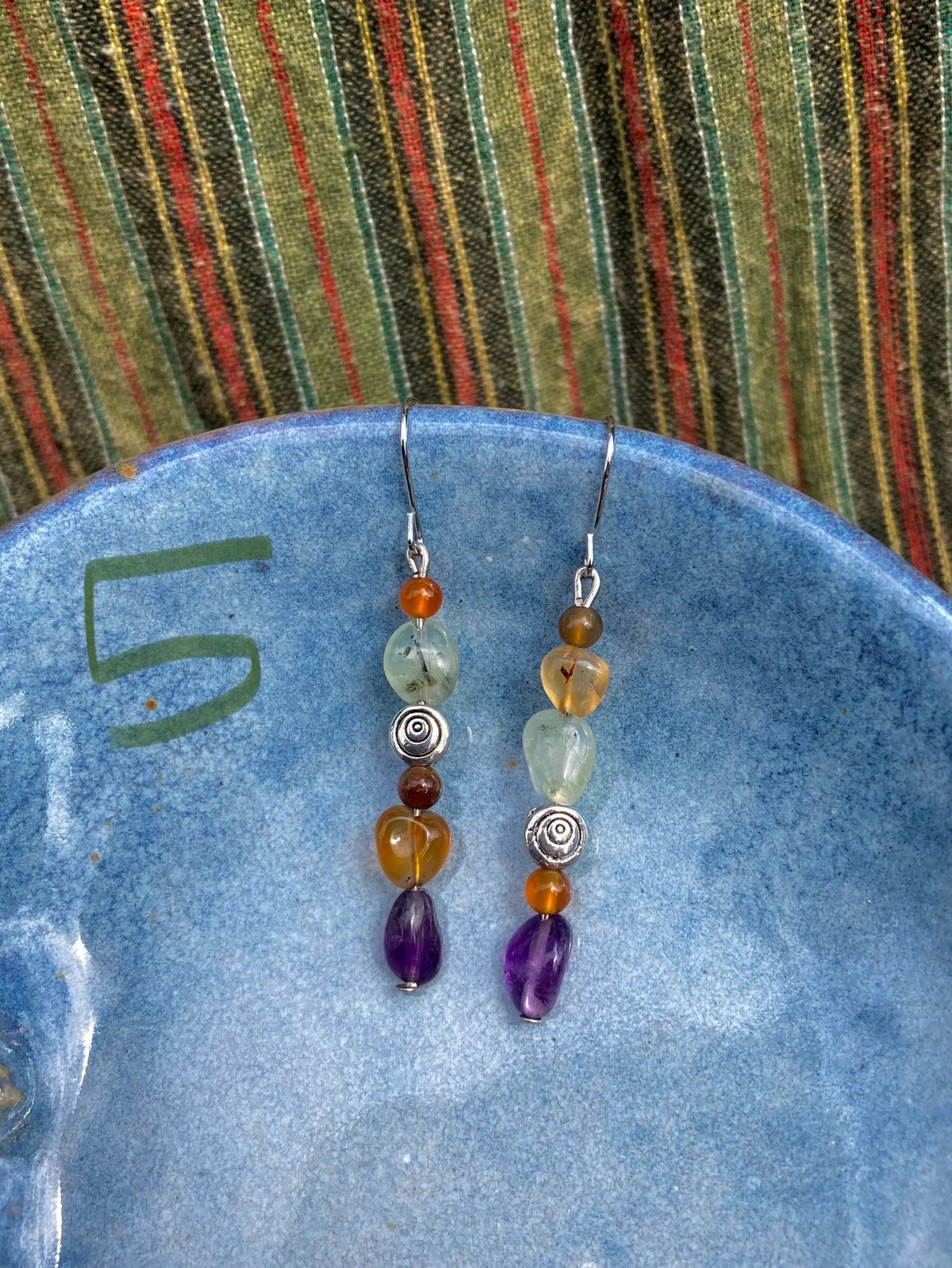 Semi Precious Stone Earrings, Hippie Earrings, Bohemian Jewellery, Hippie Jewellery, Handmade Earrings, Handmade Jewellery, Gemstones