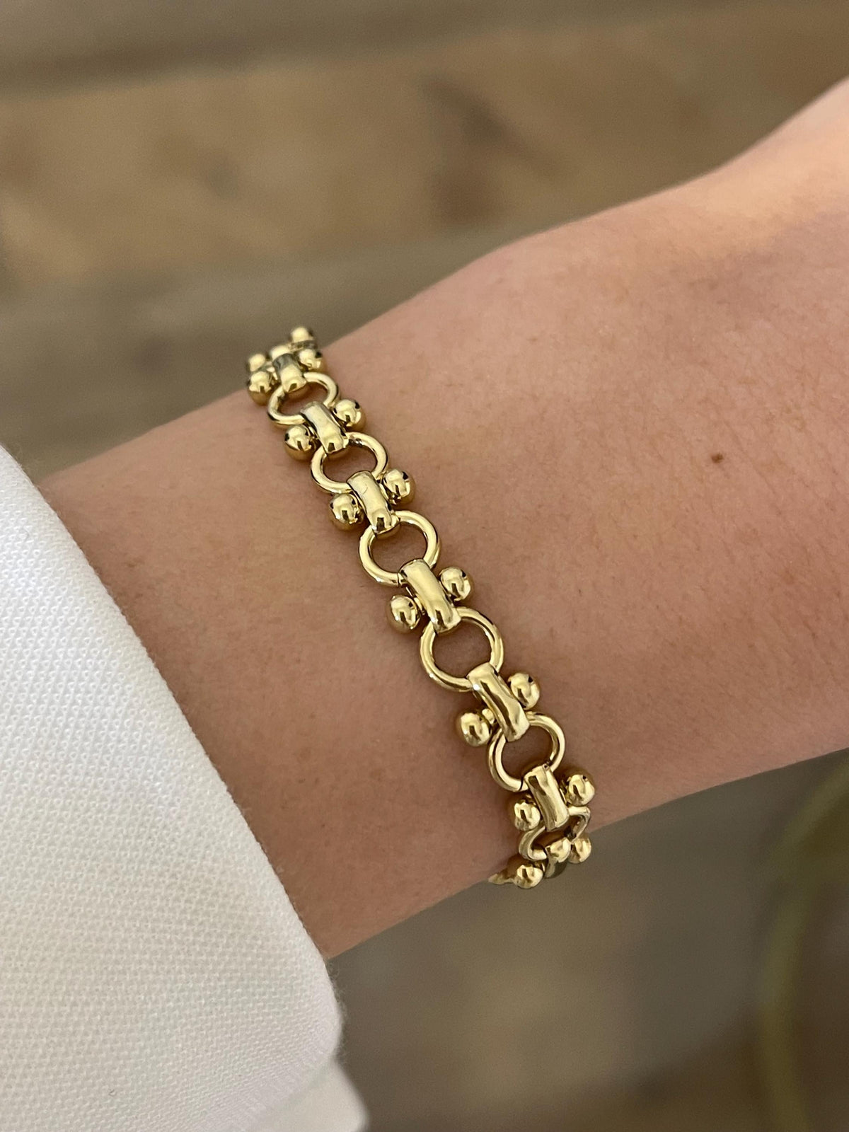 Gold Chain Bracelet for Women, 18K Gold Filled Bracelet, Gold Stacking Bracelet